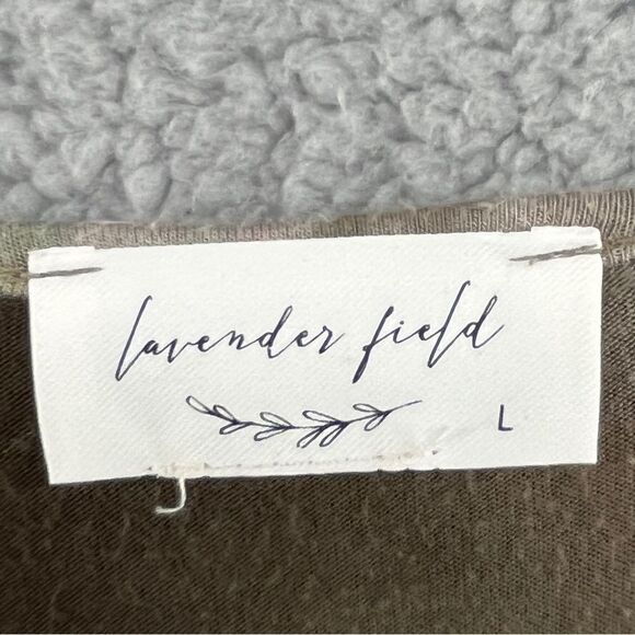 Lavender Field Tie Dye Knot Top Boho Womens Large - Picture 10 of 10